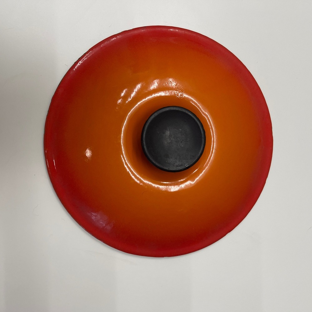 Le Creuset Saucepan Replacement LID ONLY Size 18 Flame Orange Enameled Cast Iron